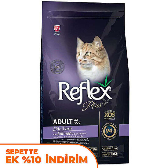 Reflex Plus Skin Care Somonlu Deri ve Tüy Sağlığı Kedi Maması 1,5 Kg - 1