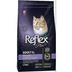 Reflex - Reflex Plus Skin Care Somonlu Deri ve Tüy Sağlığı Kedi Maması 1,5 Kg