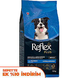 Reflex Plus Somonlu Orta ve Büyük Irk Köpek Maması 12 Kg - Reflex