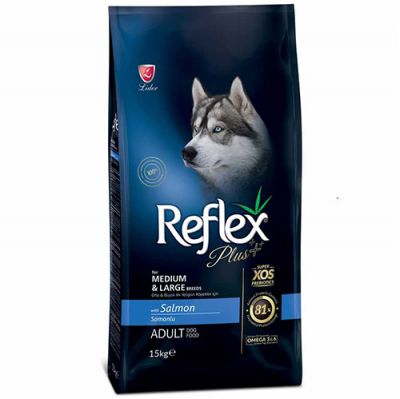 Reflex Plus Somonlu Orta / Büyük Irk Köpek Maması 15 Kg 