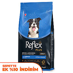 Reflex Plus Somonlu Orta ve Büyük Irk Köpek Maması 3 Kg - Reflex