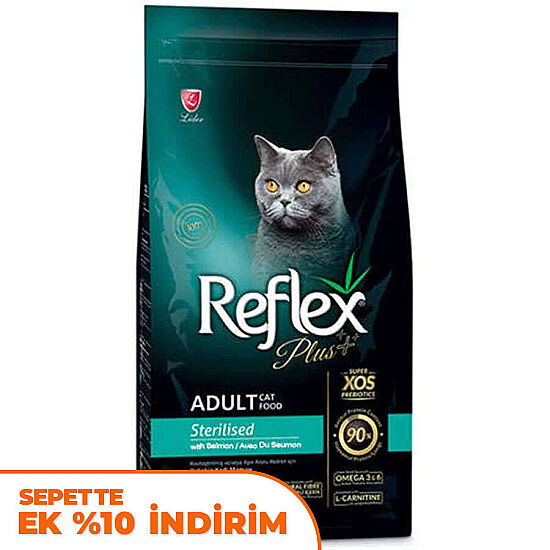 Reflex Plus Sterilised Somonlu Kısırlaştırılmış Kedi Maması 1,5 Kg - 1