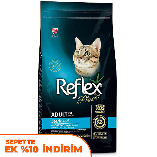 Reflex Plus Sterilised Somonlu Kısırlaştırılmış Kedi Maması 8 Kg - 1