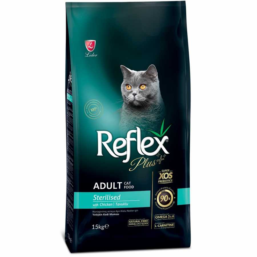 Reflex Plus Sterilised Tavuk Kisirlastirilmis Kedi Mamasi 15 Kg Kampanyali Kedi Kuru Mamalari Kedi Kuru Mamalari Reflex