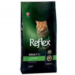 Reflex - Reflex Plus Tavuk Etli Yetişkin Kedi Maması 15 Kg + 4 Adet Temizlik Mendili