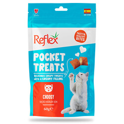 Reflex - Reflex Pocket Treats Choosy Seçiçi Kediler İçin Kedi Ödül Maması 60 Gr