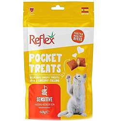 Reflex Pocket Treats Sensitive Hassas Sindirim Kedi Ödülü 60 Gr - Reflex