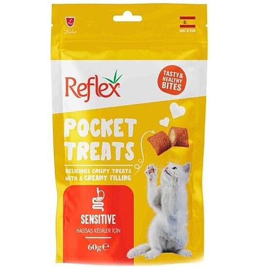 Reflex Pocket Treats Sensitive Hassas Sindirim Kedi Ödülü 60 Gr - 1