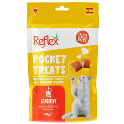 Reflex - Reflex Pocket Treats Sensitive Hassas Sindirim Kedi Ödülü 60 Gr
