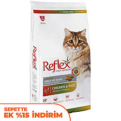 Reflex Renkli Taneli Tavuk Etli Kedi Maması 15 Kg - Reflex