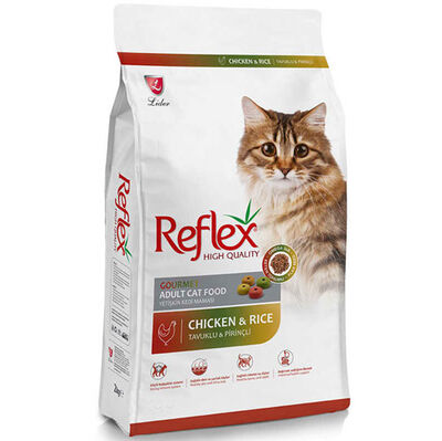Reflex Renkli Taneli Tavuk Etli Kedi Maması 15 Kg + 4 Adet Temizlik Mendili