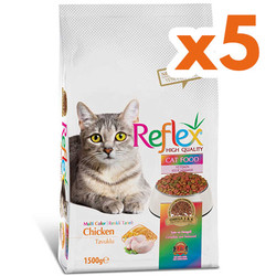 Reflex Renkli Taneli Tavuk Etli Kedi Maması 7,5 Kg - Reflex