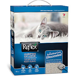 Reflex Sensitive Unscented Parfümsüz Hassas Kedi Kumu 10 Lt - Reflex