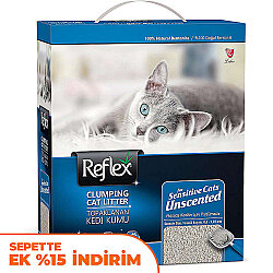Reflex Sensitive Unscented Parfümsüz Hassas Kedi Kumu 10 Lt - Reflex
