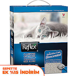 Reflex Sensitive Unscented Parfümsüz Hassas Kedi Kumu 6 Lt - Reflex