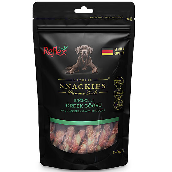 Reflex Snackies Brokoli Ördek Göğsü Köpek Ödülü 170 Gr - 1