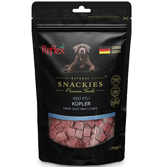 Reflex Snackies Keçi Etli Küpler Köpek Ödülü 170 Gr - 1