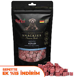 Reflex Snackies Keçi Etli Küpler Köpek Ödülü 170 Gr - Reflex