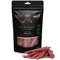 Reflex - Reflex Snackies Keçi Etli Şeritleri Köpek Ödülü 170 Gr