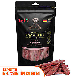 Reflex Snackies Keçi Etli Şeritleri Köpek Ödülü 170 Gr - Reflex