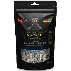 Reflex Snackies Morina Balık Derisi Köpek Ödül Küpleri 130 Gr - Reflex