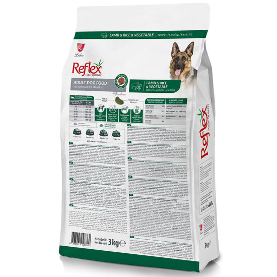 Reflex Vegetable Kuzu Etli ve Sebzeli Köpek Maması 3 Kg - 2