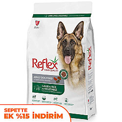 Reflex Vegetable Kuzu Etli ve Sebzeli Köpek Maması 3 Kg - Reflex