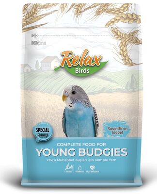 Relax Bird Young Budgie Yavru Muhabbet Kuşları için Komple Yem 500 Gr