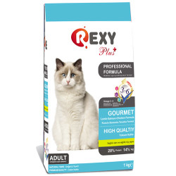 Rexy - Rexy Plus Gourmet Kuzu Somon ve Tavuk Etli Kedi Maması 1 Kg