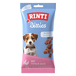 Rinti Bitties Puppy Tavuklu ve Ördekli Yavru Köpek Tamamlayıcı Ödül 75 Gr - Rinti