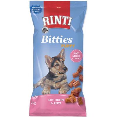 Rinti Bitties Puppy Tavuklu ve Ördekli Yavru Köpek Tamamlayıcı Ödül 75 Gr