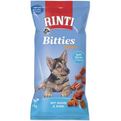 Rinti Bitties Puppy Tavuklu ve Sığır Etli Yavru Köpek Tamamlayıcı Ödül 75 Gr