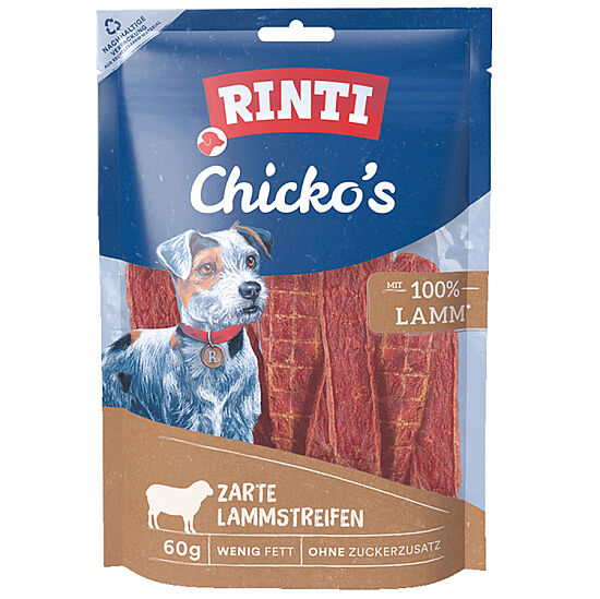 Rinti Chicko Lamm Kuzu Etli Köpek Ödül Şeritleri 60 Gr - 1