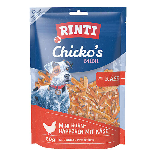 Rinti Chicko Mini Tavuklu ve Peynirli Şerit Köpek Ödülü 80 Gr - 1