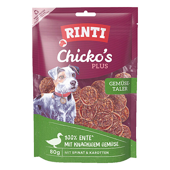 Rinti Chicko Plus Ördekli ve Sebzeli Köpek Ödülü 80 Gr - 1