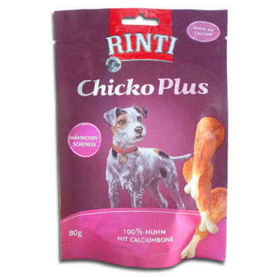 Rinti Chicko Plus Tavukbudu Yetişkin Köpek Ödülü 80 Gr