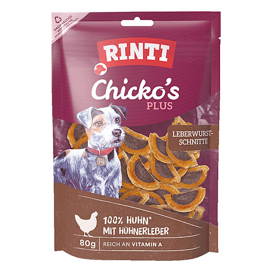 Rinti Chicko Plus Tavuklu ve Ciğerli Köpek Ödülü 80 Gr - 1