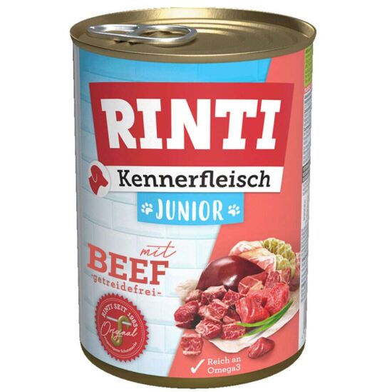 Rinti Gurme Junior Beef Dana Etli Yavru Köpek Konservesi 400 Gr - 1