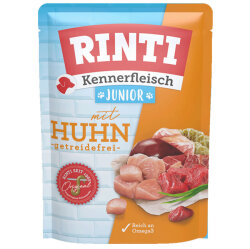 Rinti Pouch Junior Tavuk Etli Yavru Köpek Yaş Maması 400 Gr - Rinti