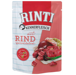 Rinti Pouch Sığır Etli Köpek Yaş Maması 400 Gr - Rinti