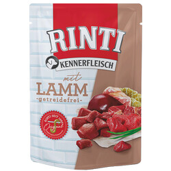 Rinti - Rinti Pouch Sığır Etli ve Kuzu Etli Köpek Yaş Maması 400 Gr