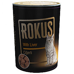 Rokus Adult Cat Ciğerli Kedi Konservesi 410 Gr - Rokus