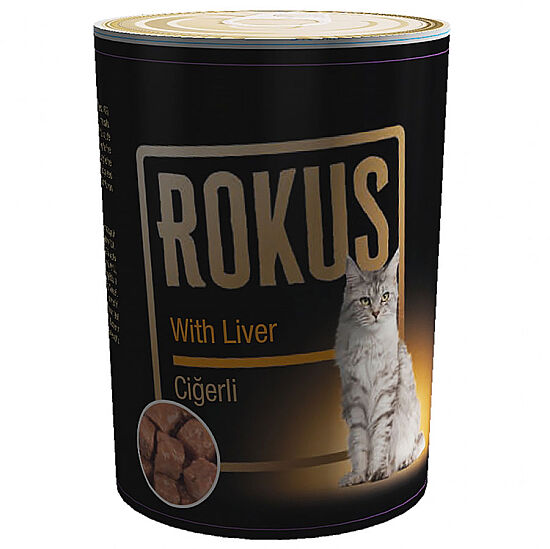 Rokus Adult Cat Ciğerli Kedi Konservesi 410 Gr - 1
