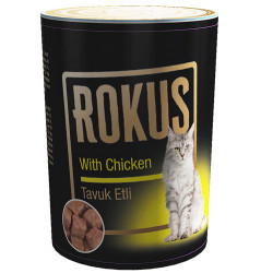 Rokus - Rokus Adult Cat Tavuk Etli Kedi Konservesi 410 Gr