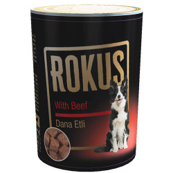 Rokus Dana Eti (Kırmızı Et) Parçalı Konserve Köpek Maması 410 Gr - Thumbnail