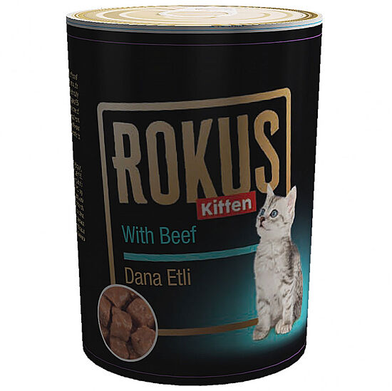 Rokus Kitten Etli Yavru Kedi Konservesi 410 Gr - 1