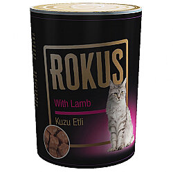 Rokus Kuzu Etli Kedi Konservesi 410 Gr - Rokus
