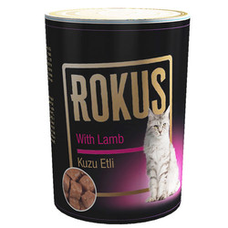 Rokus - Rokus Kuzu Etli Kedi Konservesi 410 Gr