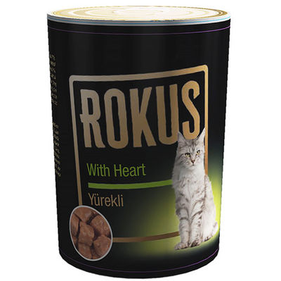 Rokus Yürek ve Et Parçalı Kedi Konservesi 410 Gr