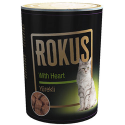 Rokus - Rokus Yürek ve Et Parçalı Kedi Konservesi 410 Gr